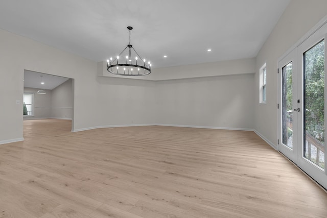 4048 Lancashire Dr, Antioch, TN 37013 - unfurnished dining area featuring plenty of natural light, light wood-style floors, baseboards, and recessed lighting