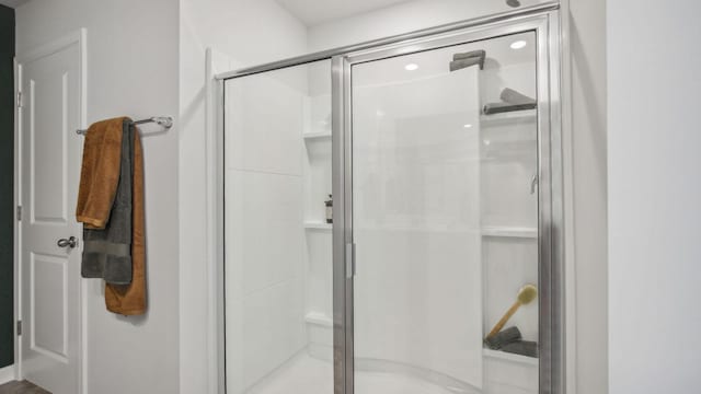 158 Mackenzie Way, Lewisburg, TN 37091 - bathroom with a shower stall and recessed lighting
