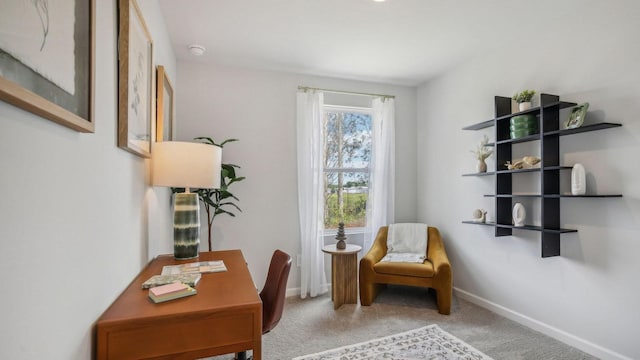 160 Mackenzie Way, Lewisburg, TN 37091 - sitting room featuring carpet, baseboards, and a desk