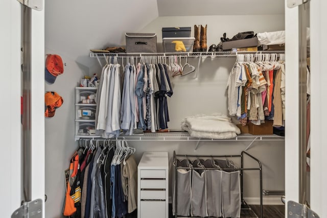 view of closet