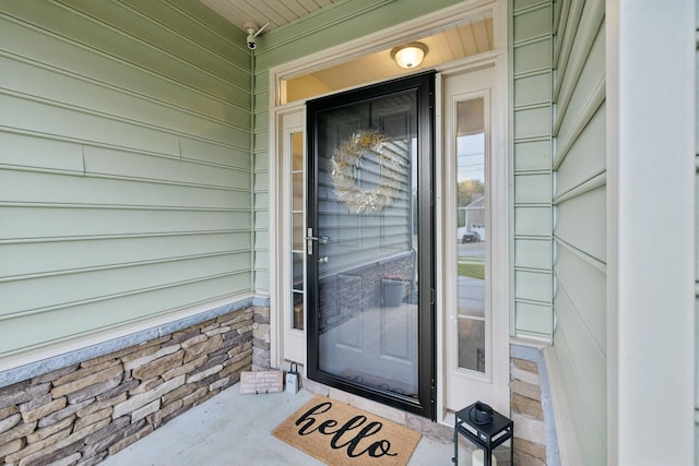 view of entrance to property