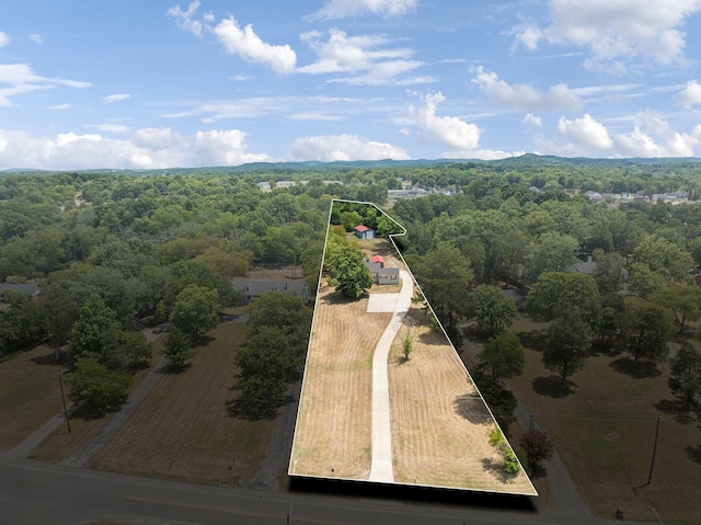 1011 Cornersville Rd, Lewisburg, TN 37091 - bird's eye view featuring a wooded view