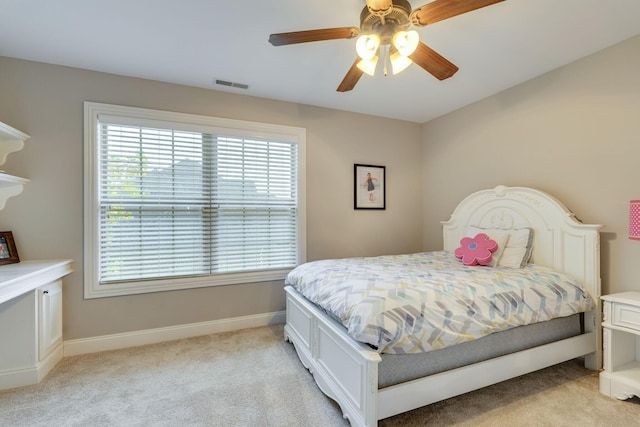2808 Wynthrope Hall Dr N, Murfreesboro, TN 37129 - bedroom featuring multiple windows, light carpet, and visible vents