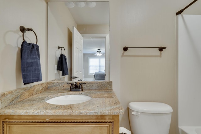 2808 Wynthrope Hall Dr N, Murfreesboro, TN 37129 - bathroom featuring walk in shower, vanity, toilet, and a bath