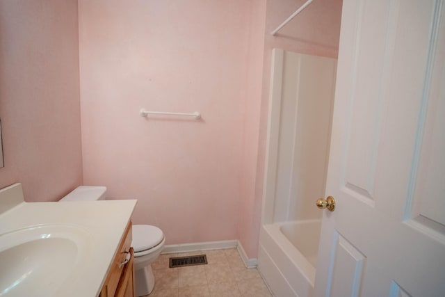1876 Fall River Rd, Lawrenceburg, TN 38464 - bathroom featuring toilet, vanity, baseboards, and tile patterned flooring