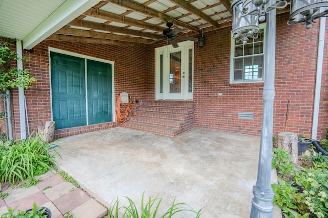 1876 Fall River Rd, Lawrenceburg, TN 38464 - view of patio with a ceiling fan