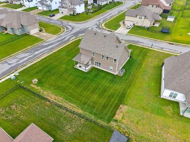 bird's eye view featuring a residential view
