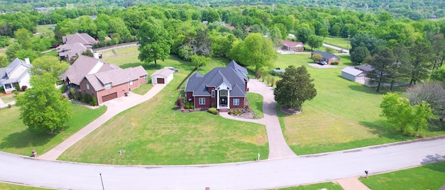 bird's eye view featuring a residential view