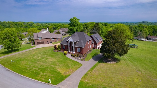 drone / aerial view featuring a residential view