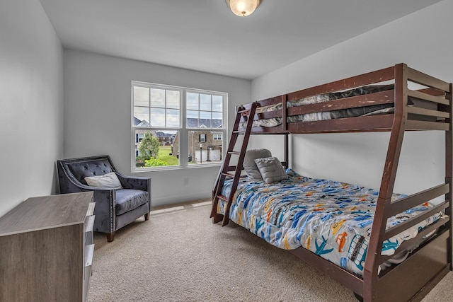 bedroom with carpet
