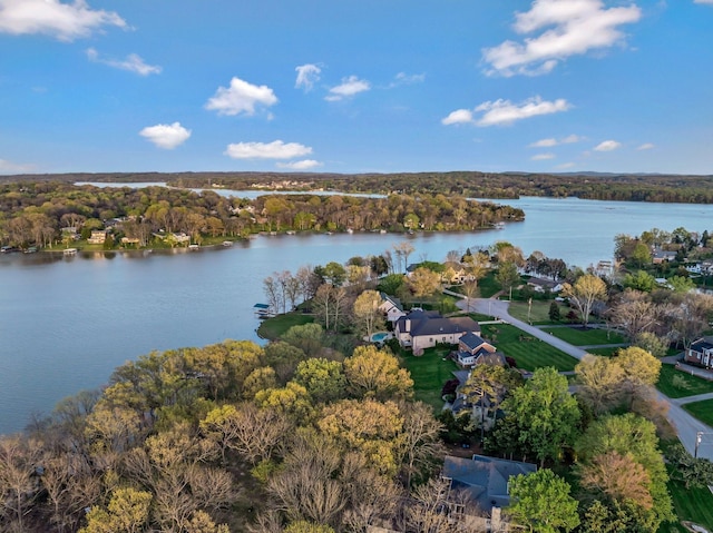 121 Grassland Dr, Gallatin, TN 37066 - bird's eye view of a nearby body of water and a heavily wooded area