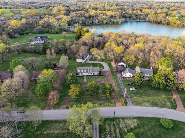 121 Grassland Dr, Gallatin, TN 37066 - bird's eye view of a heavily wooded area and a large body of water