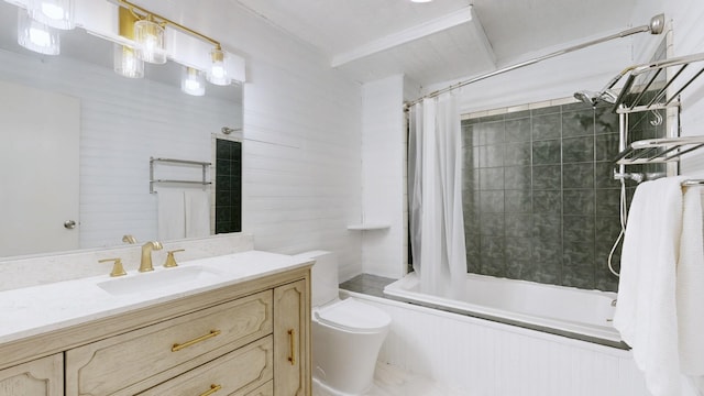 5900 New Hope Ct, Hermitage, TN 37076 - full bath featuring shower / tub combo with curtain, toilet, and vanity