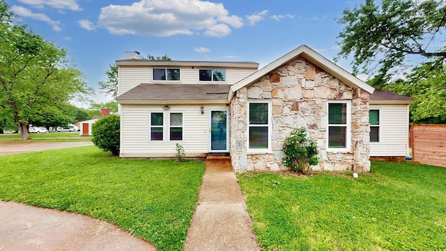 5900 New Hope Ct, Hermitage, TN 37076 - bungalow-style home with stone siding and a chimney