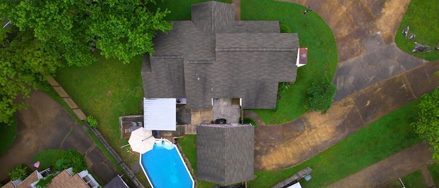 5900 New Hope Ct, Hermitage, TN 37076 - aerial view of property and surrounding area with a pool area