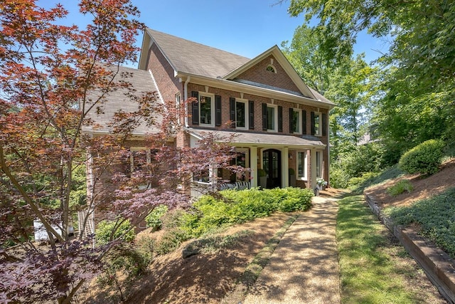 716 Split Rail Dr, Brentwood, TN 37027 - view of front facade with covered porch and brick siding