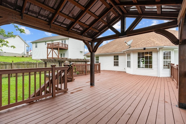 view of deck