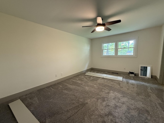 305 Twelve Oaks Rd, Tullahoma, TN 37388 - carpeted spare room featuring a ceiling fan and baseboards
