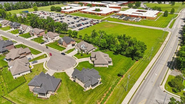 aerial view of residential area