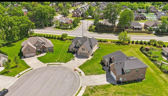 aerial view of residential area