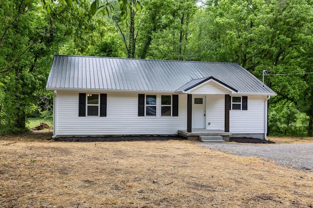 1591 Marsh Creek Rd, Linden, TN 37096 - ranch-style home featuring metal roof