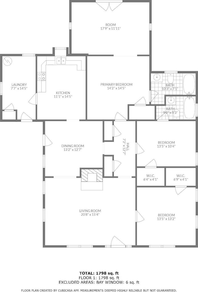 1405 W Lincoln St, Tullahoma, TN 37388 - floor plan / room layout
