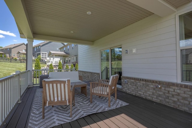 9016 Nestling Ridge Ct, College Grove, TN 37046 - wooden terrace featuring a residential view
