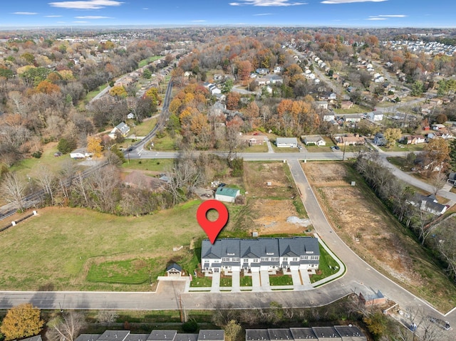 672 Tulip Springs Ct, Hermitage, TN 37076 - aerial view of property's location featuring nearby suburban area