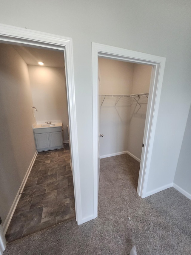 closet with a sink