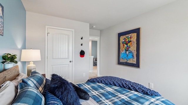 bedroom with carpet floors