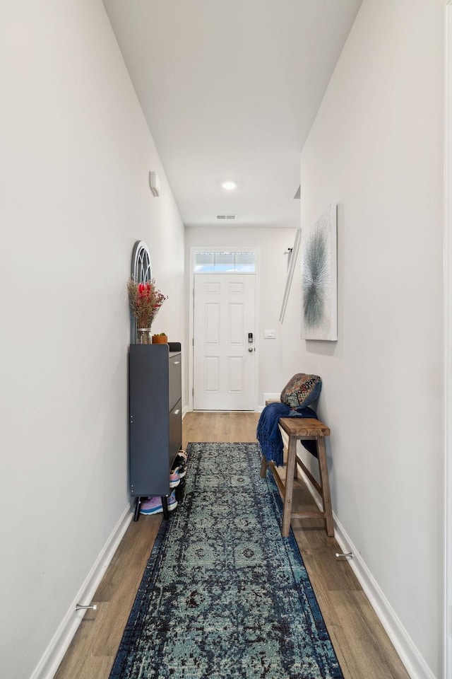 7401 Brady Ln, Antioch, TN 37013 - doorway to outside featuring wood finished floors and baseboards