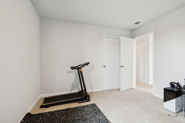 7401 Brady Ln, Antioch, TN 37013 - workout room with carpet and baseboards
