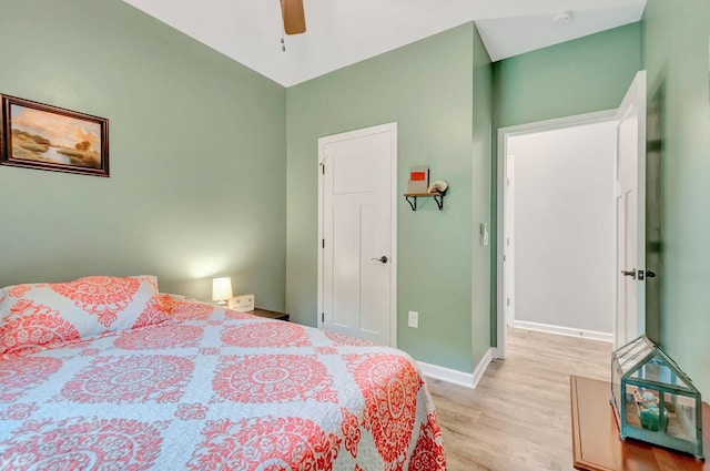 517 Main St, Burns, TN 37029 - bedroom featuring light wood finished floors, baseboards, and a ceiling fan