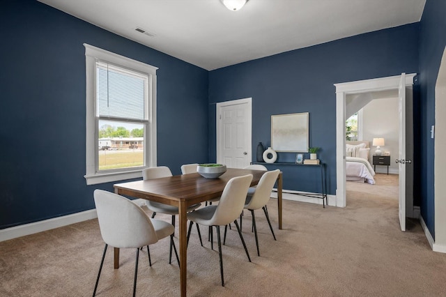 2001 E 16th St, Chattanooga, TN 37404 - dining room featuring light carpet and baseboards