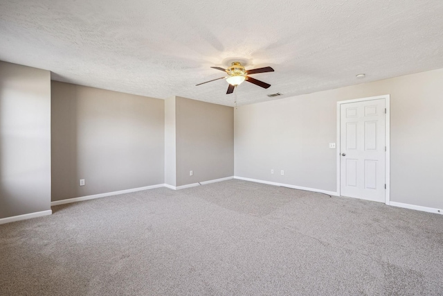 107 Owl Dr, Lebanon, TN 37087 - carpeted spare room with a ceiling fan, a textured ceiling, and baseboards