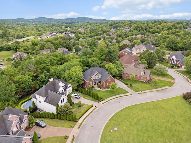 aerial perspective of suburban area