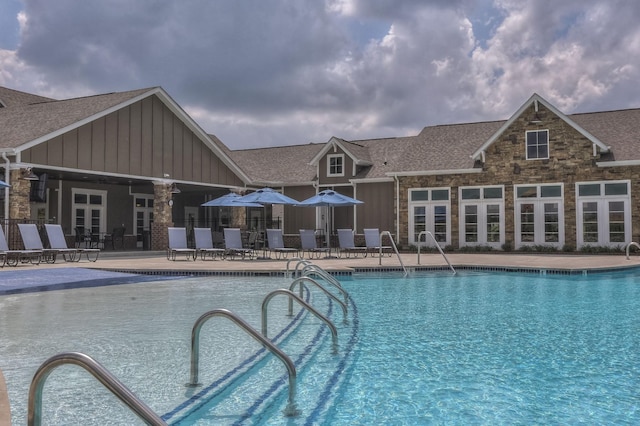 community pool featuring a patio