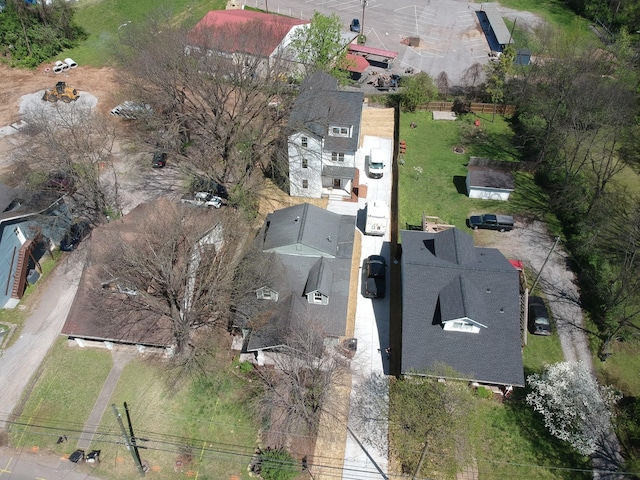 aerial view of residential area