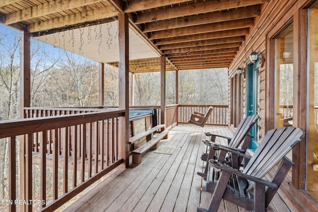 3514 Olde Tyme Way, Sevierville, TN 37862 - view of wooden terrace