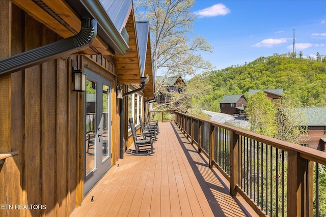 view of wooden terrace