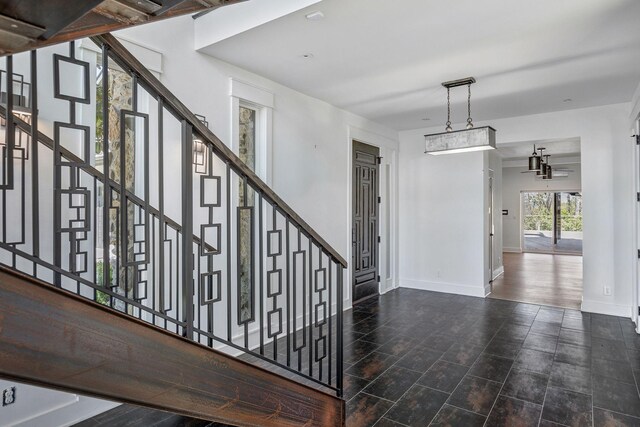 3910 Brick Church Pike, Nashville, TN 37207 - staircase with baseboards