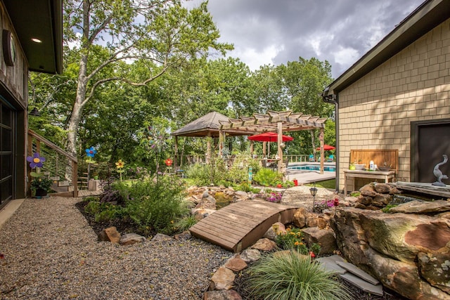 3910 Brick Church Pike, Nashville, TN 37207 - view of yard featuring a pergola and an outdoor pool