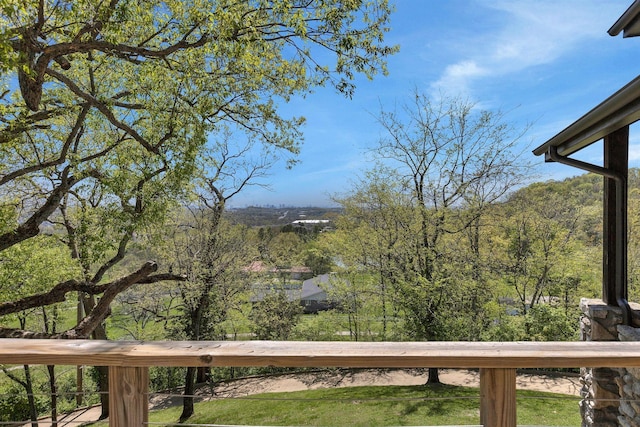 3910 Brick Church Pike, Nashville, TN 37207 - wooden deck with a wooded view