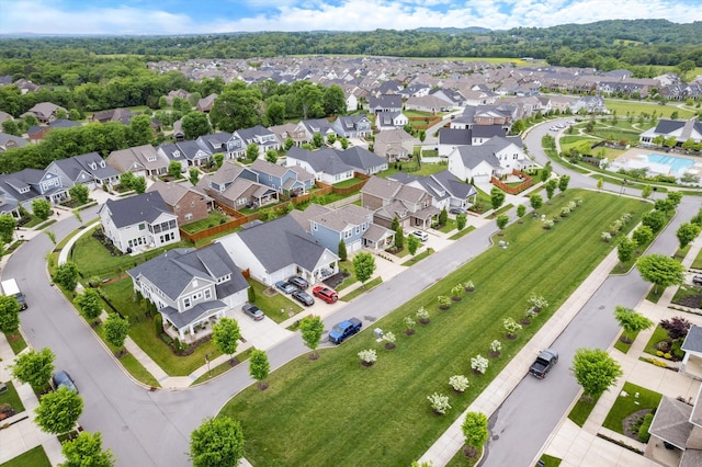 aerial perspective of suburban area