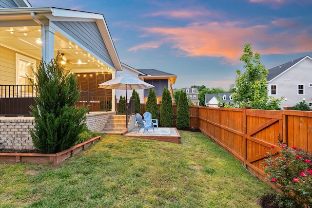 view of yard