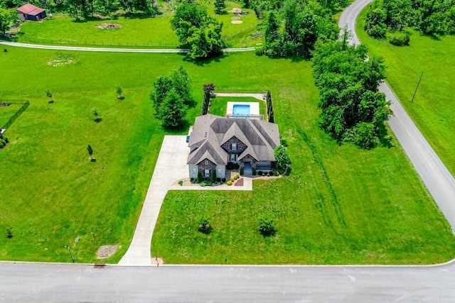 view from above of property