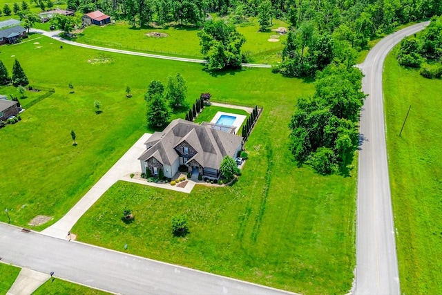 aerial view of property and surrounding area