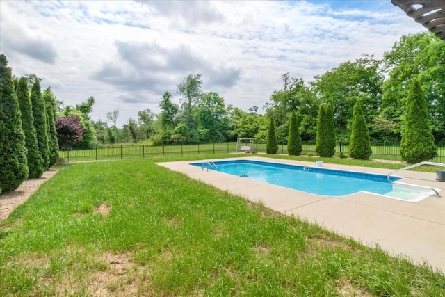 view of pool with a patio area