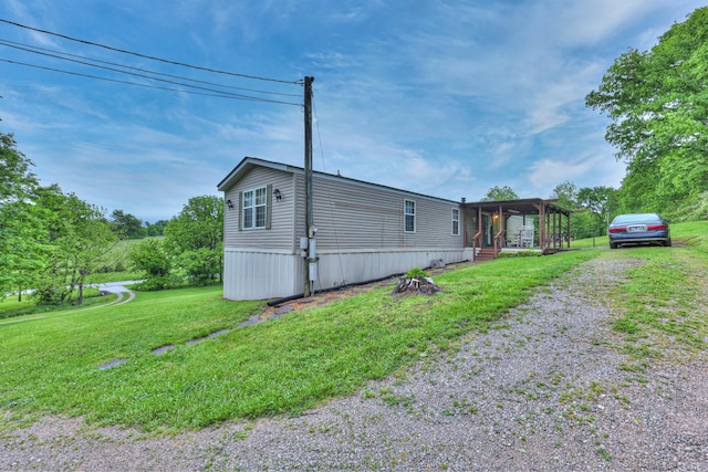 1687 Columbia Rock Rd, Columbia, TN 38401 - view of home's exterior with a yard and driveway