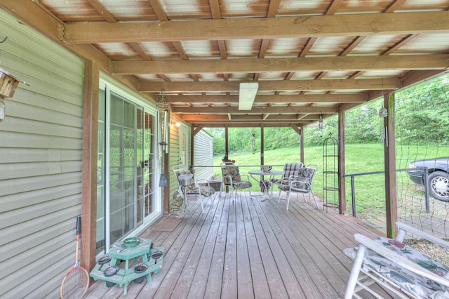1687 Columbia Rock Rd, Columbia, TN 38401 - deck featuring a yard